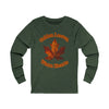 S / Heather Forest Golden Leaves, Warm Hearts Unisex Jersey Long Sleeve Tee