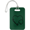 Forest Nurse Heart Luggage Bag Tag