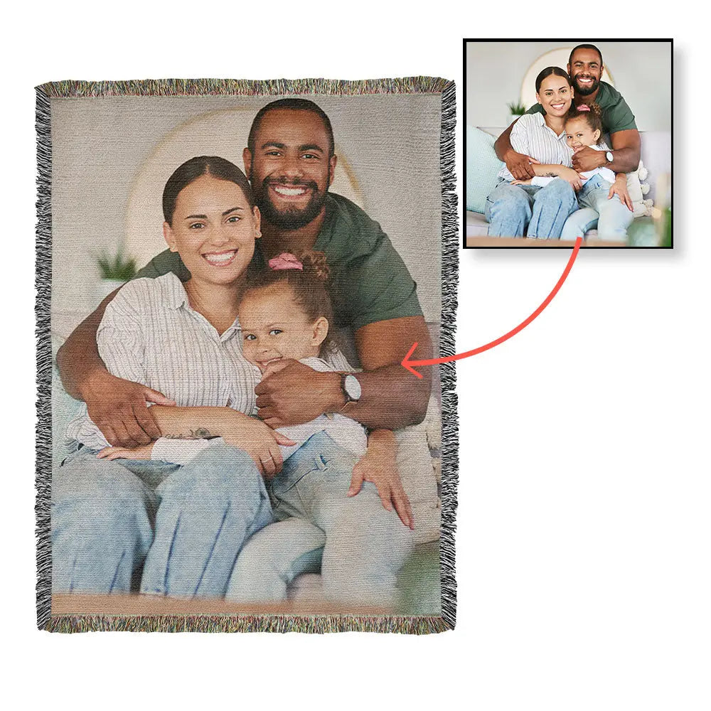 Personalized Photo Heirloom Blanket ShineOn Fulfillment