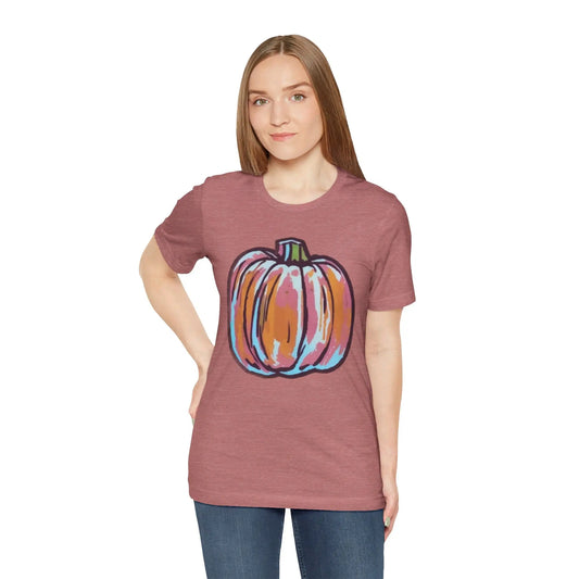 Heather Mauve / S Pumpkin Unisex Jersey Short Sleeve Tee