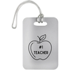 #1 Teacher / White #1 Teacher Luggage Bag Tags