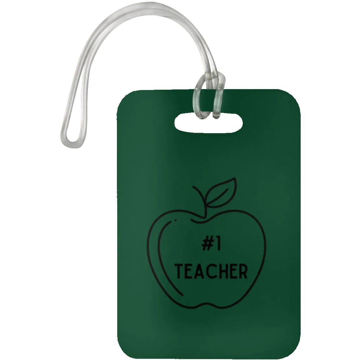 #1 Teacher / Forest #1 Teacher Luggage Bag Tags