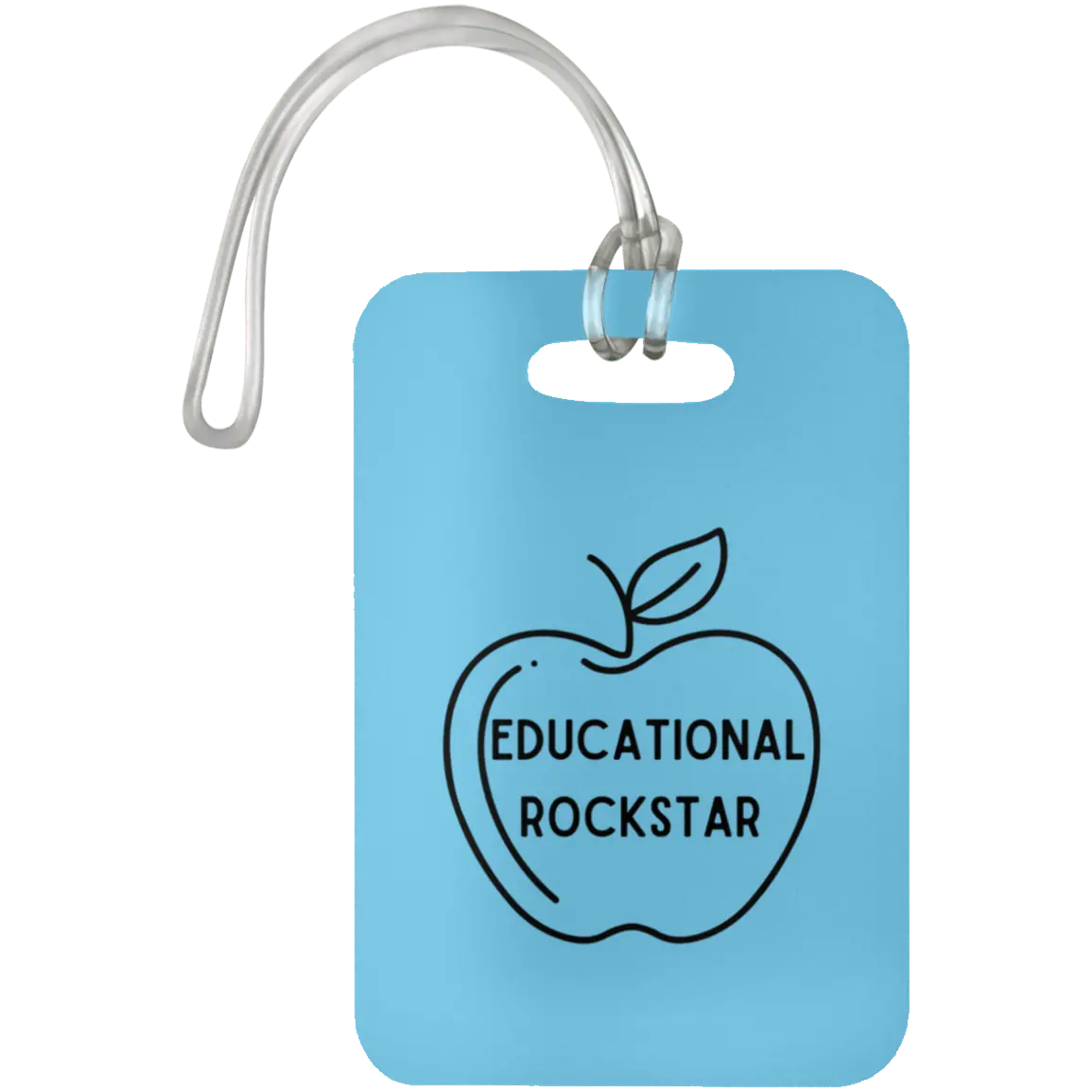 Educational Rockstar / Columbia Blue #1 Teacher Luggage Bag Tags