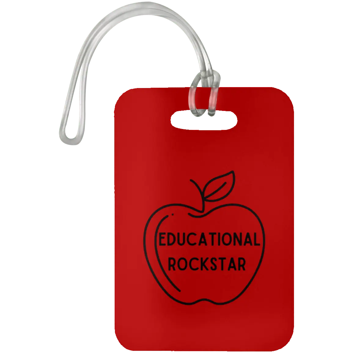 Educational Rockstar / Red #1 Teacher Luggage Bag Tags