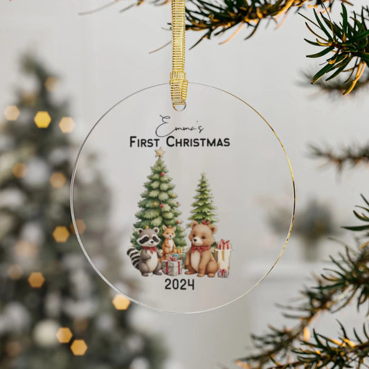 AnchorFinds.com Accessories 1 pc Baby's First Christmas Acrylic Ornament