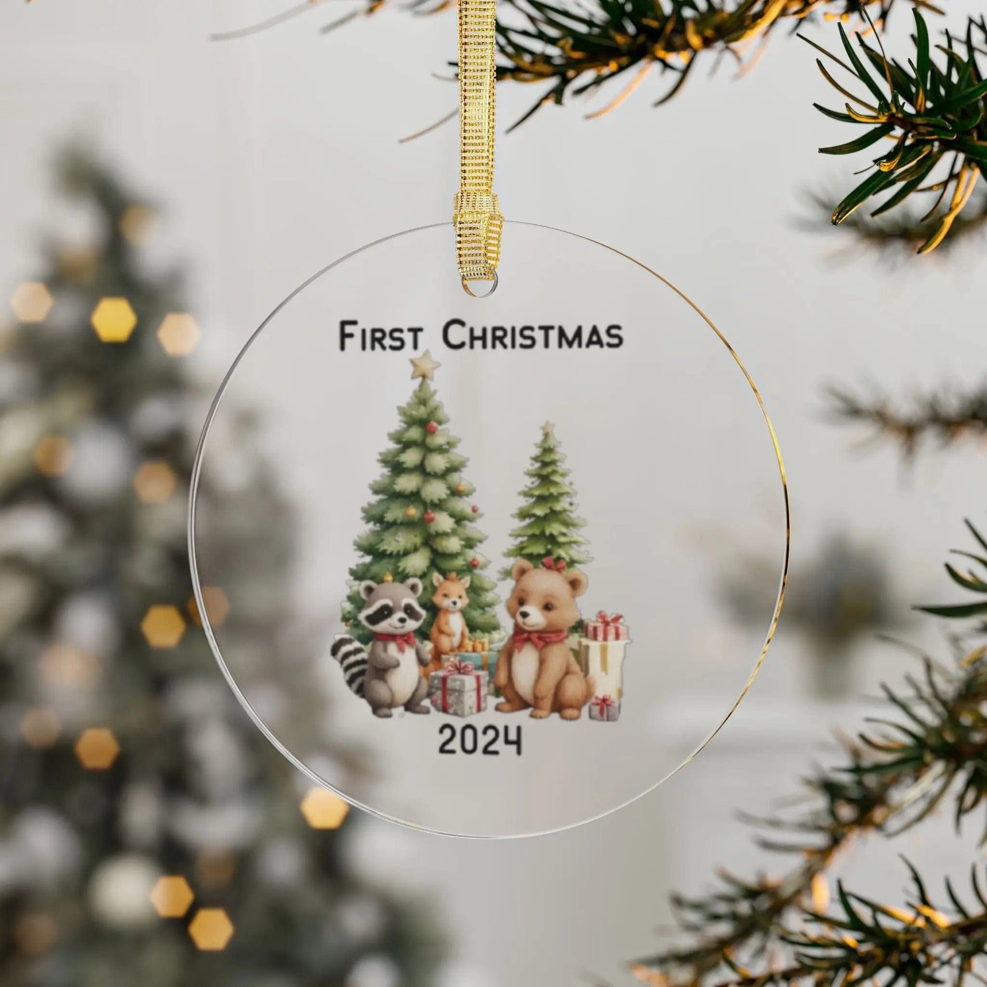 AnchorFinds.com Accessories 1 pc Basic No Name/2025 Baby's First Christmas Acrylic Ornament