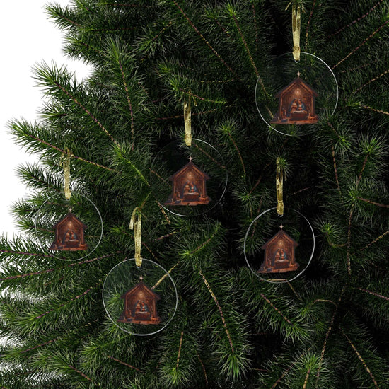 AnchorFinds.com Accessories Basic No Name/2025 Baby's First Christmas Nativity Scene Acrylic Ornaments