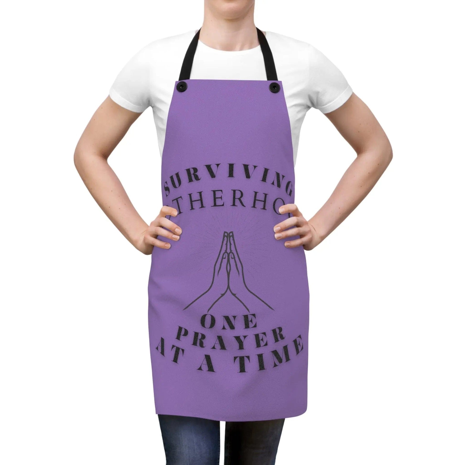 AnchorFinds.com Accessories Light Purple Surviving Motherhood One Prayer at a Time Apron