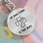 AnchorFinds.com Accessories Silver / No Nurse Humor- The AMA form is this way Keychain