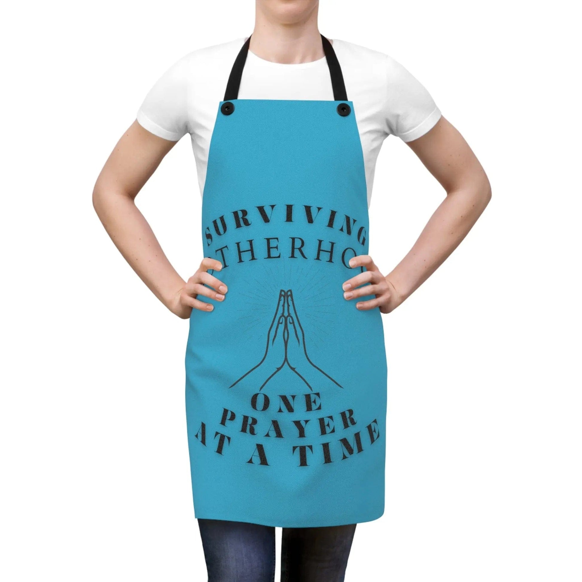 AnchorFinds.com Accessories Turquoise Surviving Motherhood One Prayer at a Time Apron