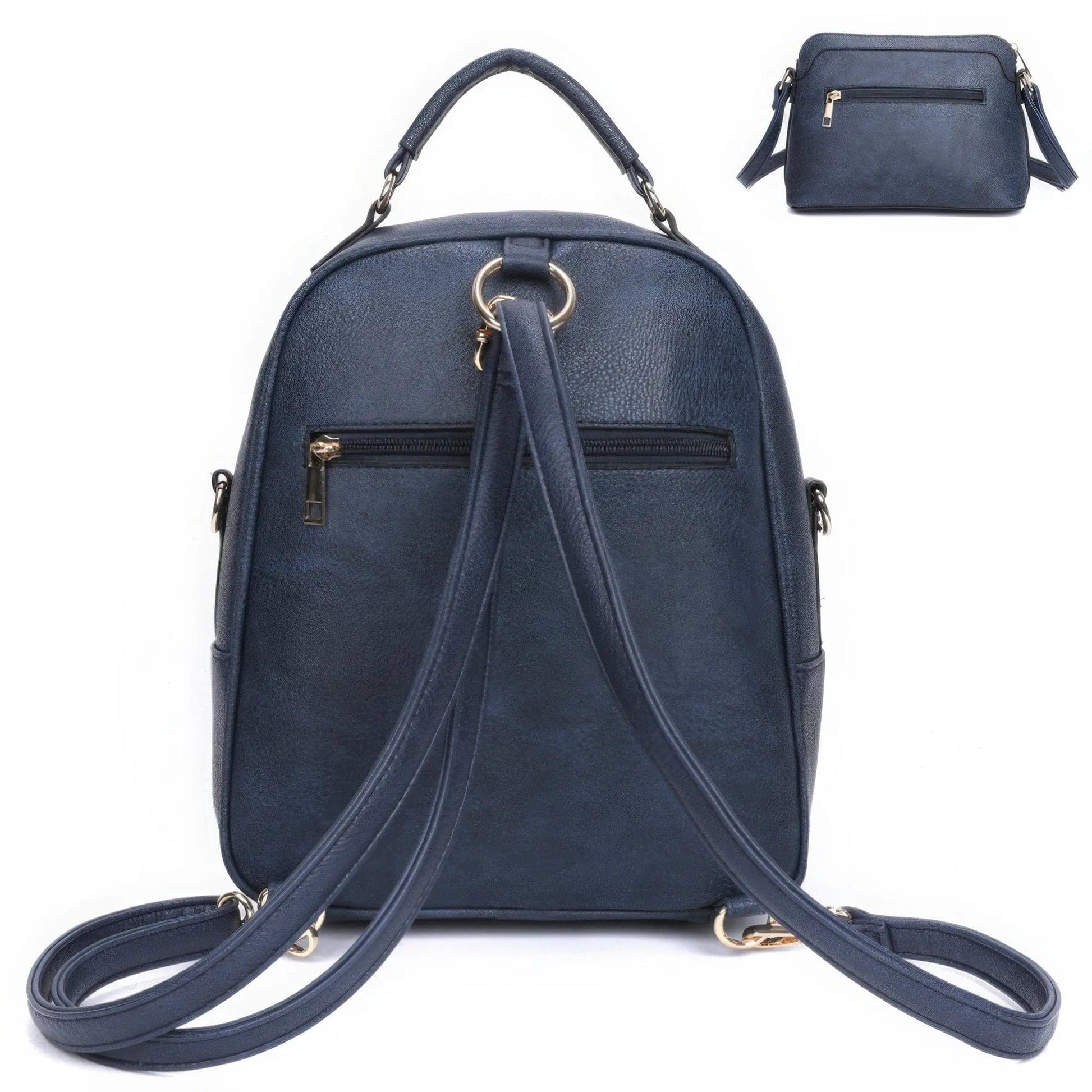 AnchorFinds.com Bags Gold 3in1 Cute Bear Design Handle Backpack W Crossbody And Wallet Set