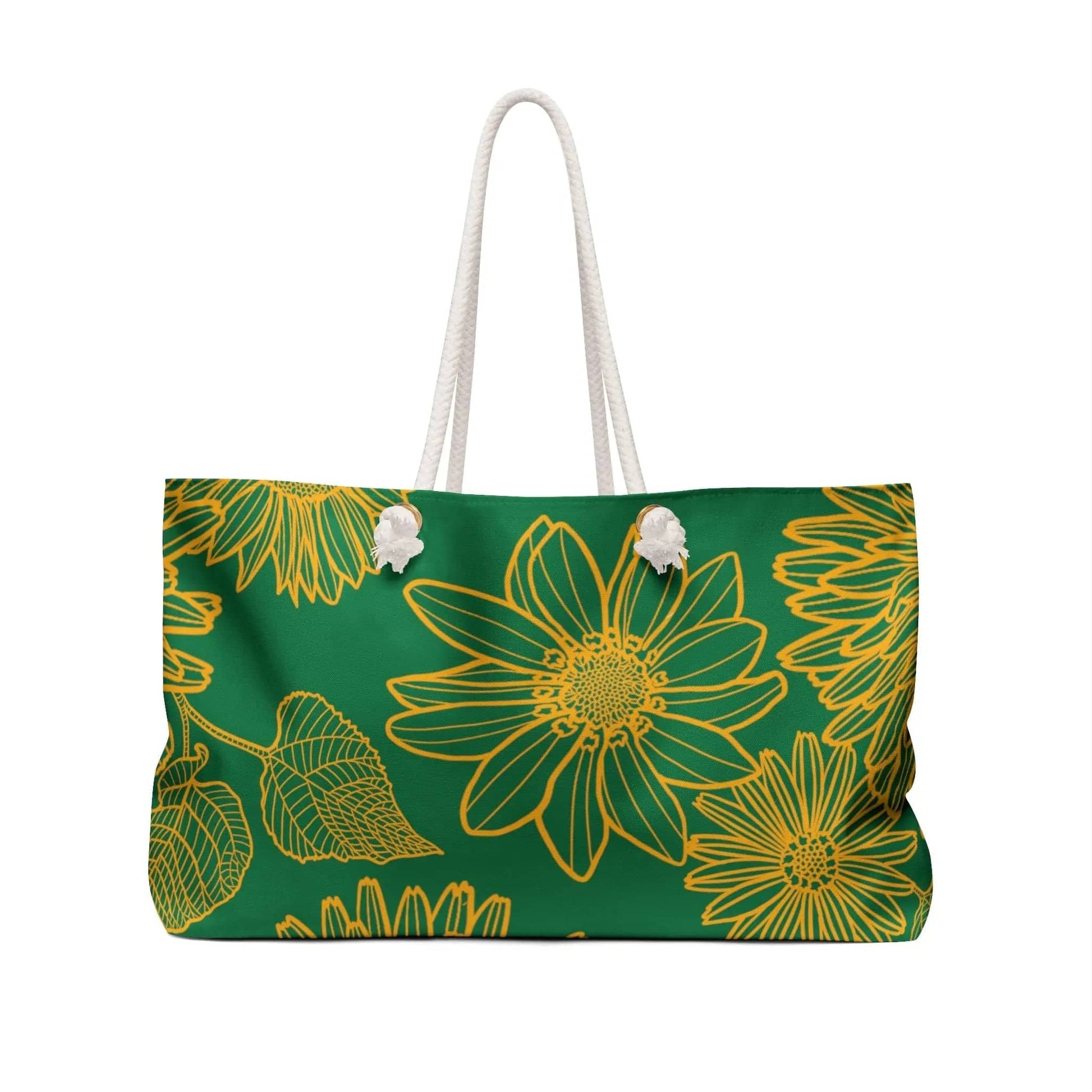 AnchorFinds.com Bags Green Flower Weekender Bag: Your Perfect Travel Companion