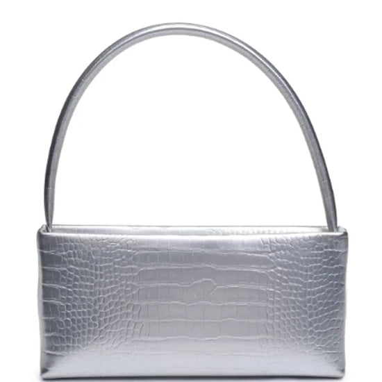 AnchorFinds.com Bags Silver Croc Mandy Handle Crossbody Bag: The Ultimate Blend of Style and Function