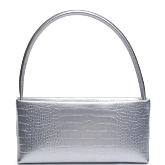 AnchorFinds.com Bags Silver Croc Mandy Handle Crossbody Bag: The Ultimate Blend of Style and Function