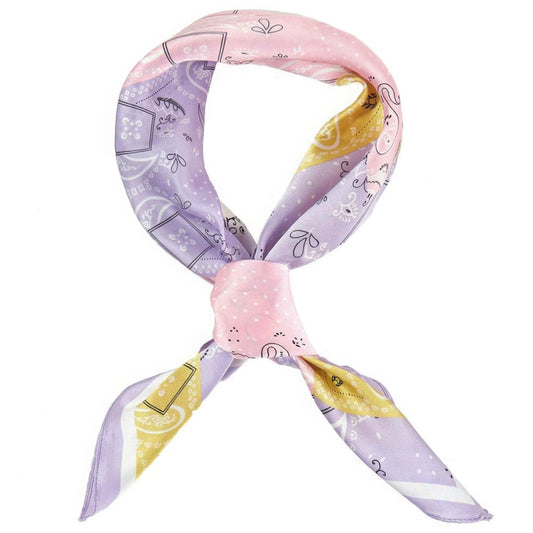 AnchorFinds.com Bandanas Purple Paisley Dot Print Bandana