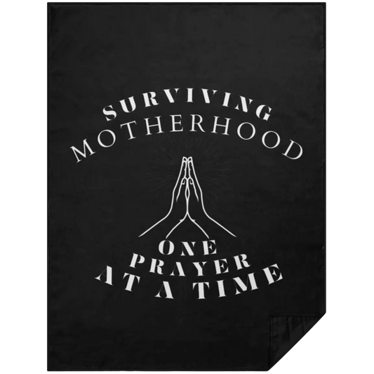 AnchorFinds.com Blankets Black One Prayer at a Time Premium Picnic Blanket 60x80