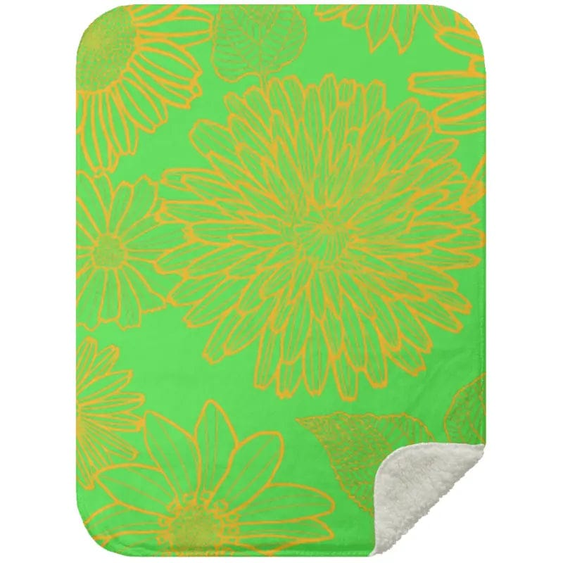 AnchorFinds.com Blankets Kelly / Small 30X40 Flower Mink Sherpa Blanket: Unparalleled Comfort Meets Stunning Design