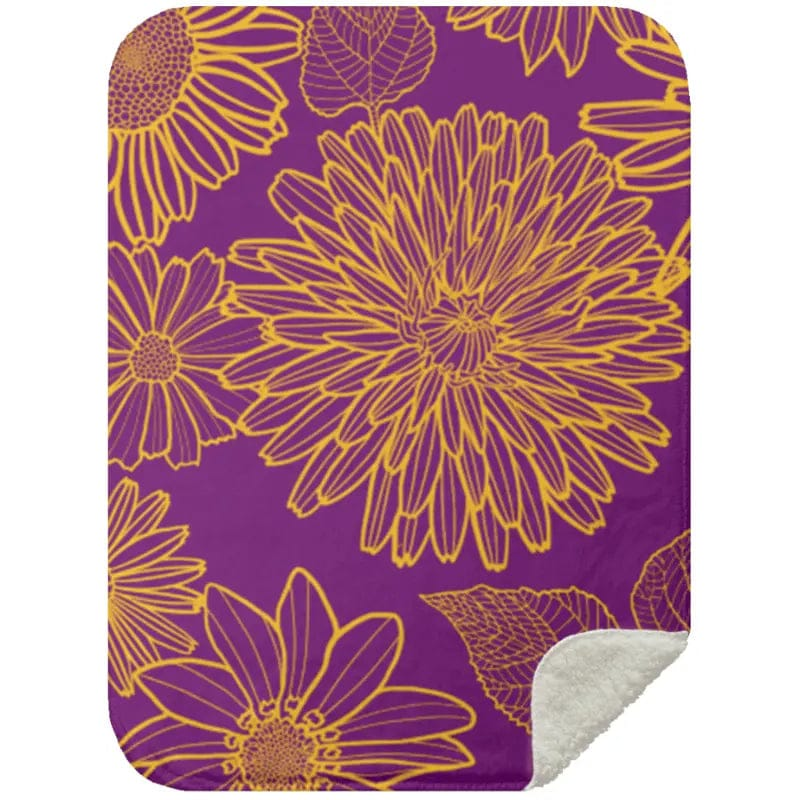 AnchorFinds.com Blankets Purple / Small 30X40 Flower Mink Sherpa Blanket: Unparalleled Comfort Meets Stunning Design