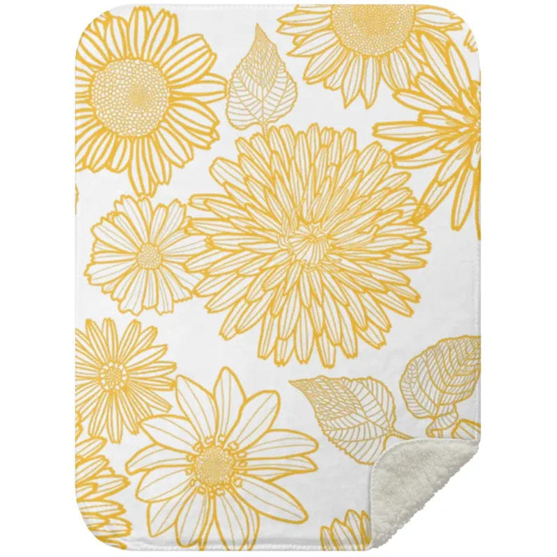 AnchorFinds.com Blankets White / Small 30X40 Flower Mink Sherpa Blanket: Unparalleled Comfort Meets Stunning Design