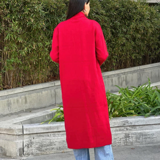 AnchorFinds.com Clover Fine Knit Midi Cardi Cardigan With Pockets