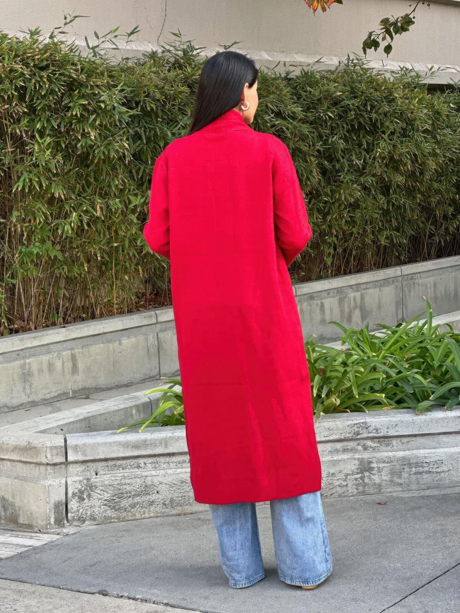 AnchorFinds.com Clover Fine Knit Midi Cardi Cardigan With Pockets