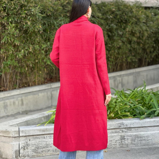 AnchorFinds.com Clover Fine Knit Midi Cardi Cardigan With Pockets