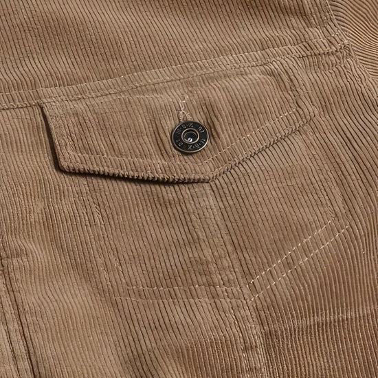 AnchorFinds.com Coats Casual Corduroy Lined Trucker Jacket: Timeless Elegance Meets Modern Comfort