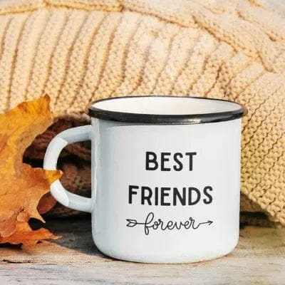 AnchorFinds.com Drinkware Best Friends Forever  Enamel Camping Mug