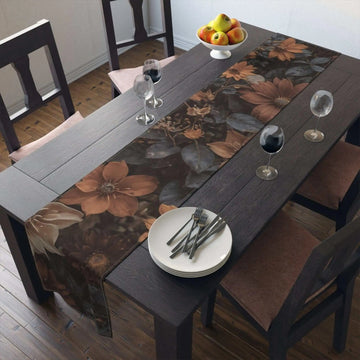 AnchorFinds.com Home Decor 16" × 90" / Cotton Twill Autumn Leaves and Petals Table Runner