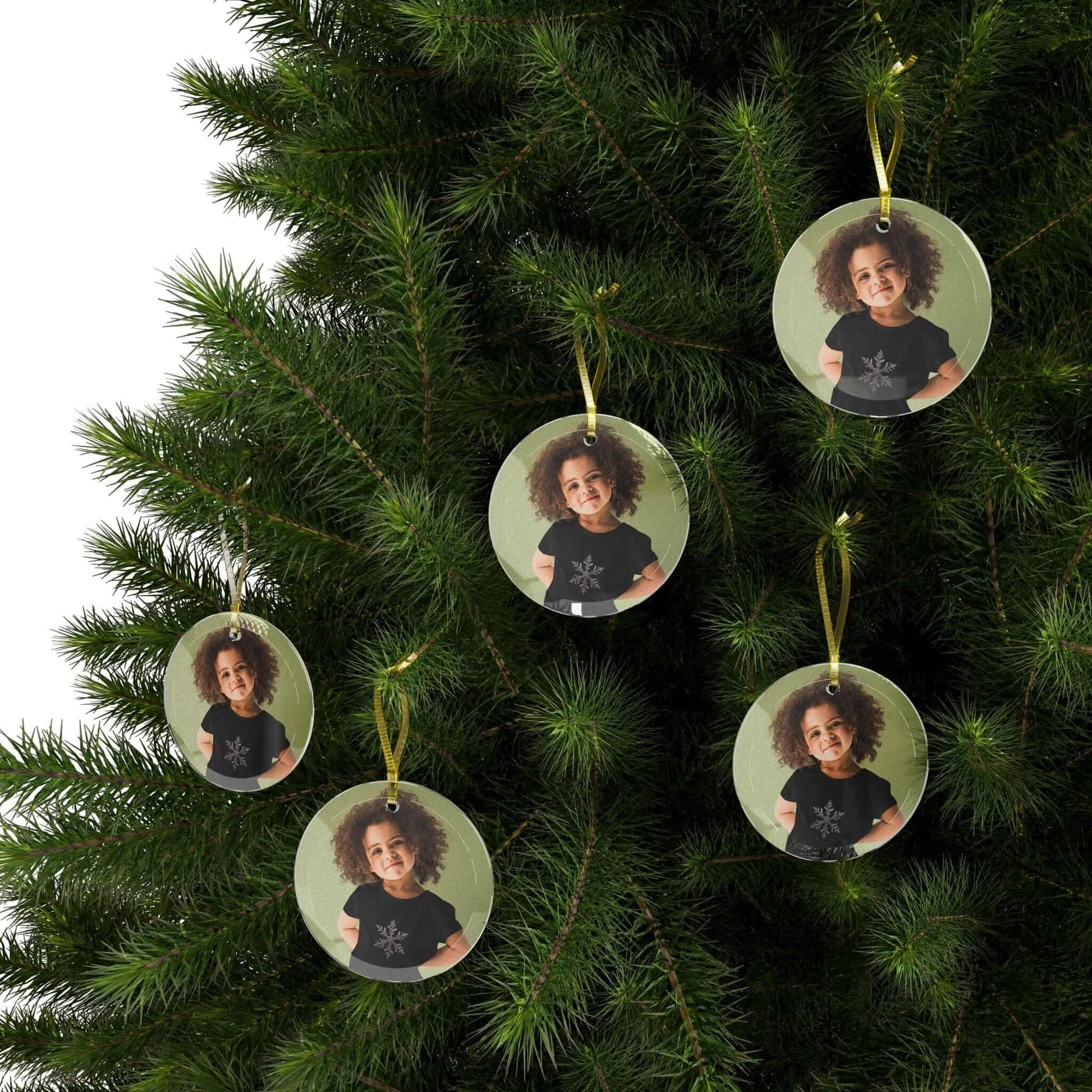 AnchorFinds.com Home Decor 5 pcs / Round / One Size Customized Acrylic Ornaments
