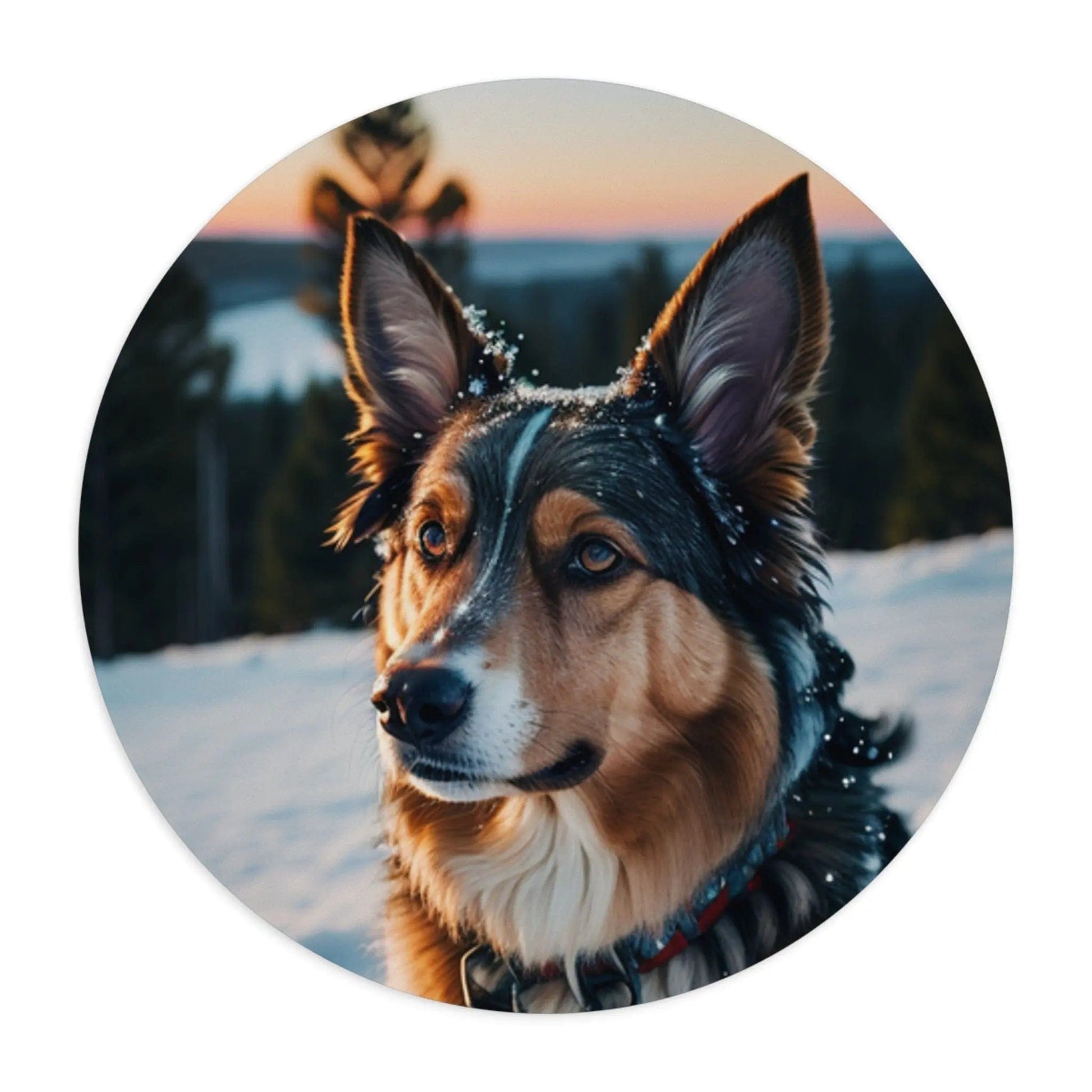 AnchorFinds.com Home Decor Australian Shepherd / Round Dog Lovers Mouse Pad: Unleash Your Love for Dogs!