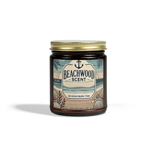 AnchorFinds.com Home Decor Beachwood Scented Candle - Premium Coconut Apricot Wax