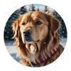 AnchorFinds.com Home Decor Golden Retriever 2 / Round Dog Lovers Mouse Pad: Unleash Your Love for Dogs!