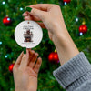 AnchorFinds.com Home Decor Our First Christmas Mantel Ceramic Ornament