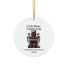 AnchorFinds.com Home Decor Our First Christmas Mantel Ceramic Ornament