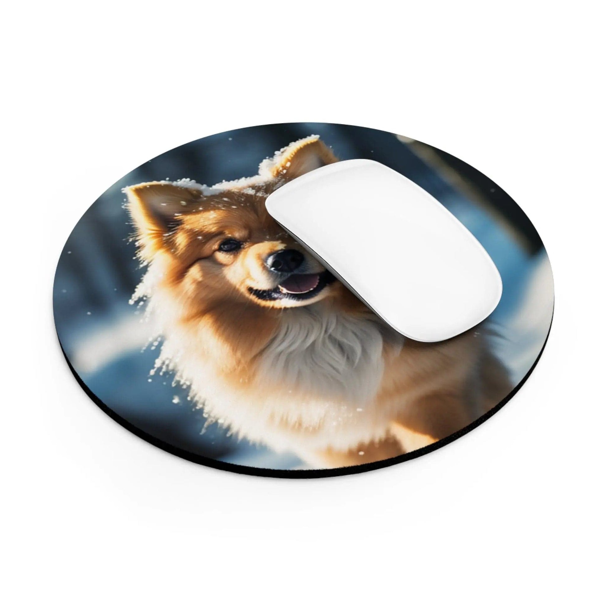 AnchorFinds.com Home Decor Pomeranian 1 / Round Dog Lovers Mouse Pad: Unleash Your Love for Dogs!