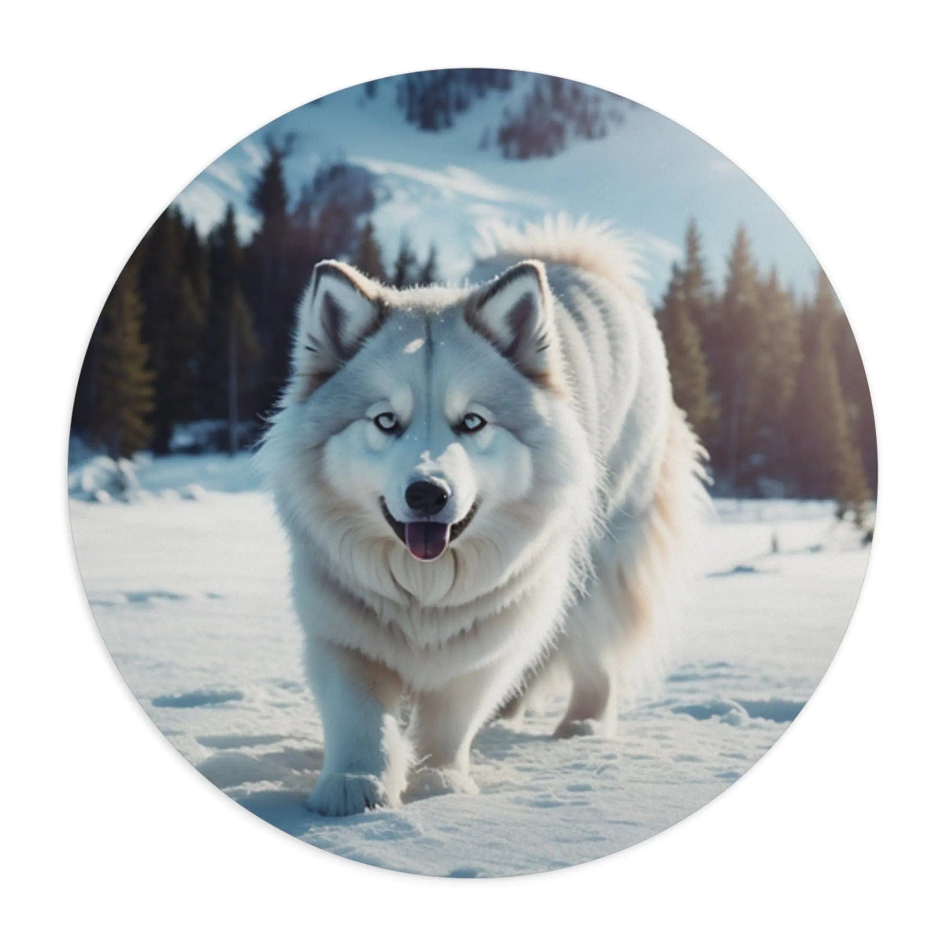 AnchorFinds.com Home Decor Pomski 2 / Round Dog Lovers Mouse Pad: Unleash Your Love for Dogs!