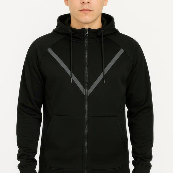 AnchorFinds.com Hoodie Black / S Casual Full Zip-Up Hoodie Sweatshirts