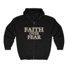 AnchorFinds.com Hoodie Black / S Faith Over Fear Unisex Heavy Blend™ Full Zip Hooded Sweatshirt