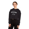 AnchorFinds.com Hoodie Black / XS Surviving Motherhood Meltdown Women’s Cropped Hooded Sweatshirt