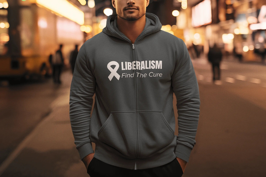 AnchorFinds.com Hoodie Liberalism: Find the Cure Unisex Heavy Blend™ Full Zip Hooded Sweatshirt