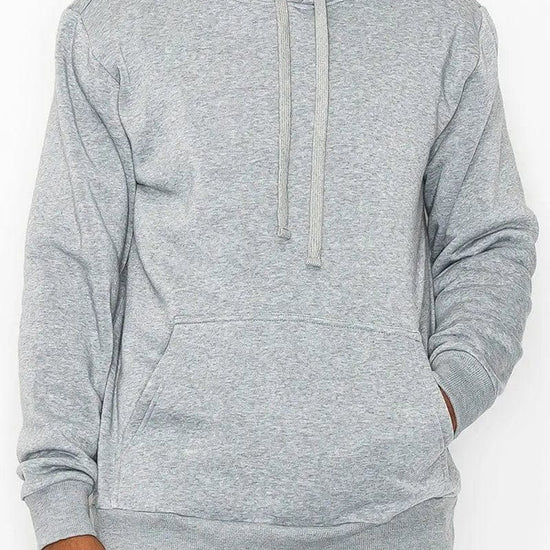 AnchorFinds.com Hoodie M Pullover Hoodie with Kangaroo Pocket in Heather Grey