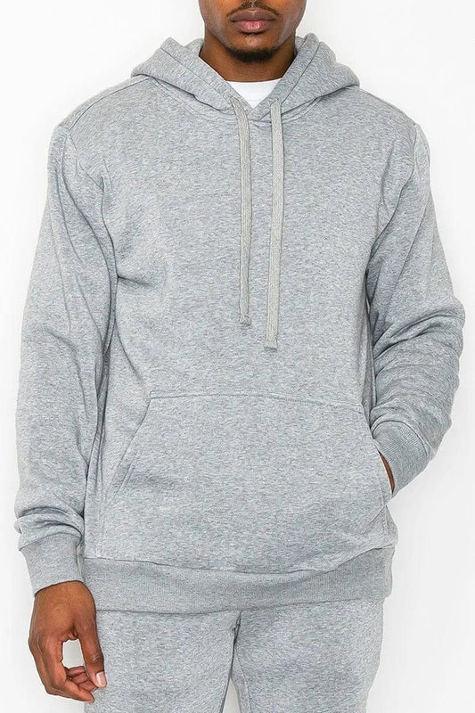 AnchorFinds.com Hoodie M Pullover Hoodie with Kangaroo Pocket in Heather Grey