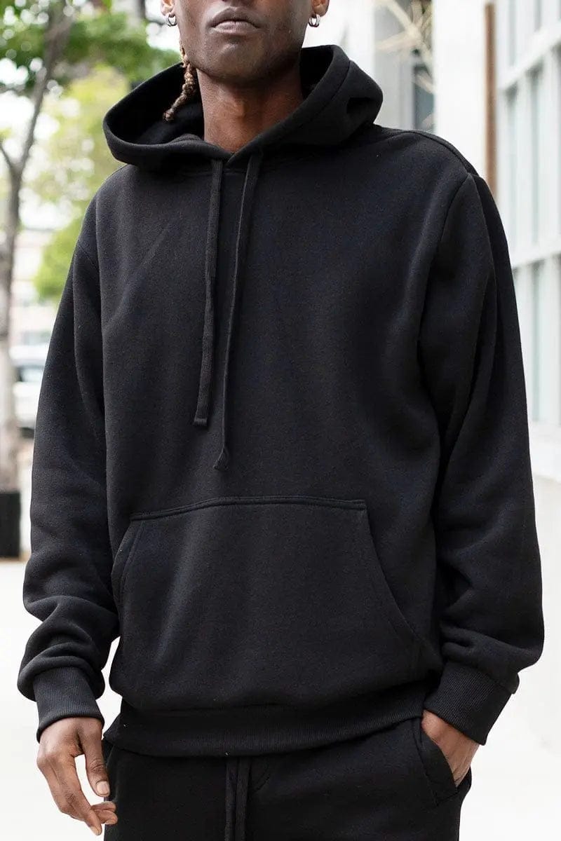 AnchorFinds.com Hoodie Pullover Hoodie with Kangaroo Pocket - Black
