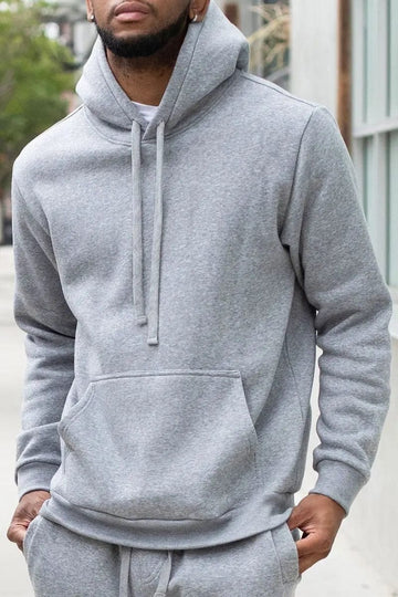 AnchorFinds.com Hoodie S Pullover Hoodie with Kangaroo Pocket in Heather Grey