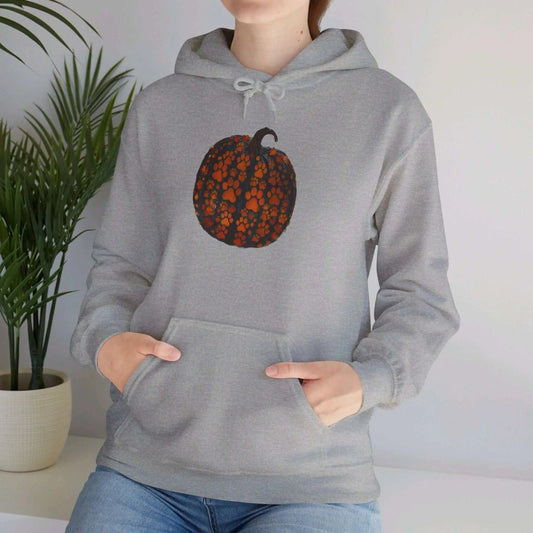 AnchorFinds.com Hoodie Sport Grey / S Dog Paw Pumpkin Unisex Heavy Blend™ Hooded Sweatshirt
