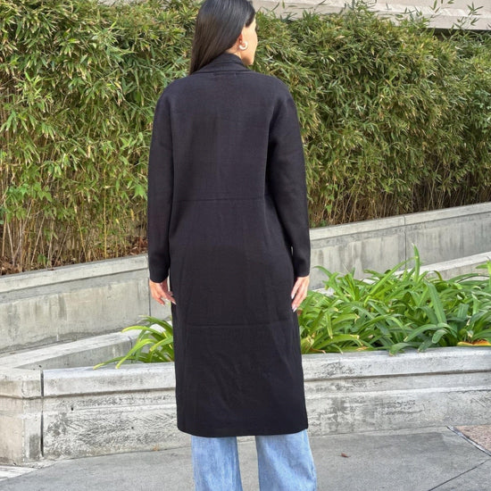 AnchorFinds.com Jackets Clover Fine Knit Midi Cardi Cardigan With Pockets