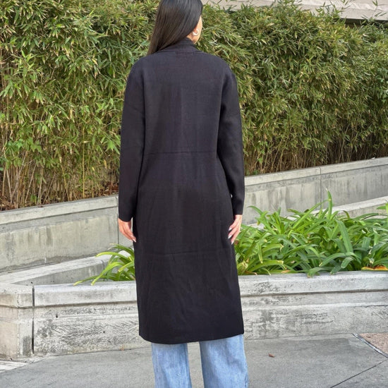 AnchorFinds.com Jackets Clover Fine Knit Midi Cardi Cardigan With Pockets