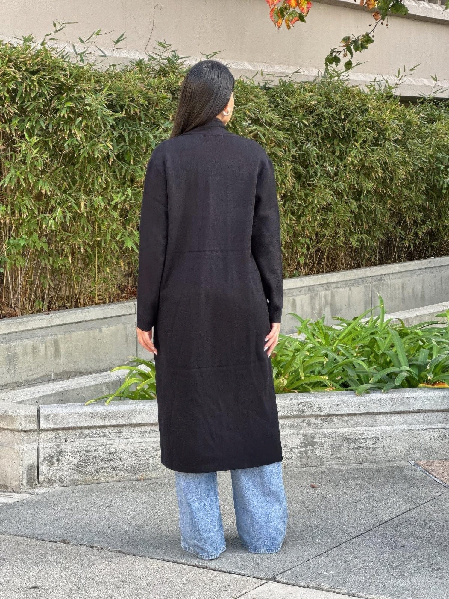 AnchorFinds.com Jackets Clover Fine Knit Midi Cardi Cardigan With Pockets