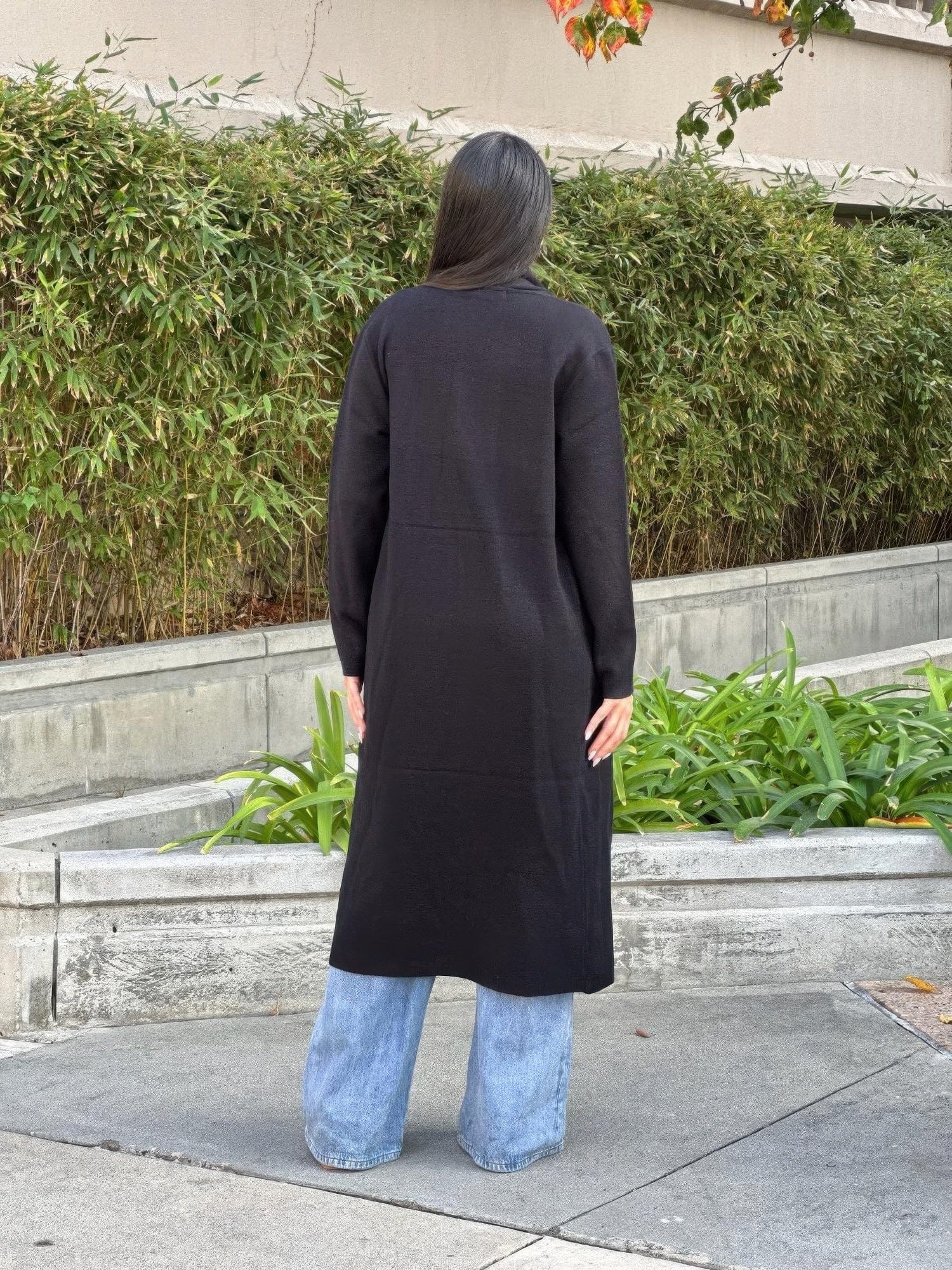 AnchorFinds.com Jackets Clover Fine Knit Midi Cardi Cardigan With Pockets